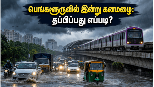 பெங்களூரு மழை: போக்குவரத்து நெரிசலில் சிக்காமல் தப்பிப்பது எப்படி? பெங்களூரு மழை: போக்குவரத்து நெரிசலில் சிக்காமல் தப்பிப்பது எப்படி?