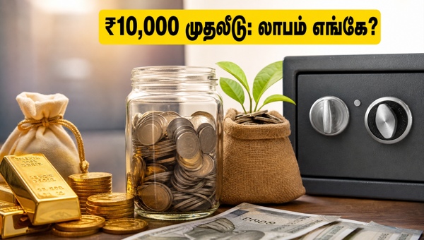 ₹10,000 முதலீடு: தங்கம், SIP, FD எது பெஸ்ட்? ₹10,000 முதலீடு: தங்கம், SIP, FD எது பெஸ்ட்?