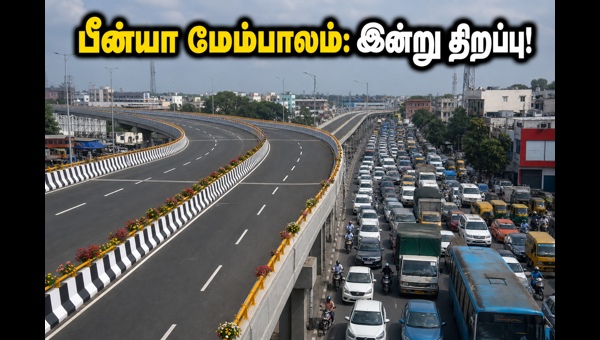 பீன்யா மேம்பாலம்: இன்று காலை 11 மணிக்கு திறப்பு