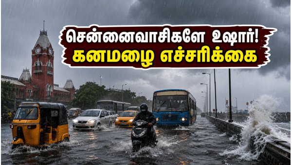 சென்னை கனமழை: போக்குவரத்து மற்றும் பாதுகாப்பு எச்சரிக்கை