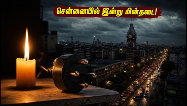 சென்னையில் இன்று மின்தடை: முழு விவரம் இதோ!