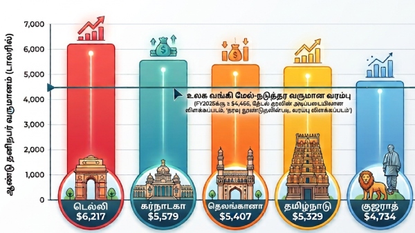 இந்தியாவின் UPPER MIDDLE CLASS மாநிலம் தமிழ்நாடு.. உலக வங்கி அறிக்கையால் வெளிவந்த சுவாரஸ்ய தகவல்..!!