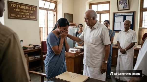 அந்த மனசு தான் சார்!! தந்தை மறைவுக்கு 1 மாதம் விடுப்புடன் ஊழியருக்கு பணமும் தந்து உதவிய கோவை முதலாளி அந்த மனசு தான் சார்!! தந்தை மறைவுக்கு 1 மாதம் விடுப்புடன் ஊழியருக்கு பணமும் தந்து உதவிய கோவை முதலாளி