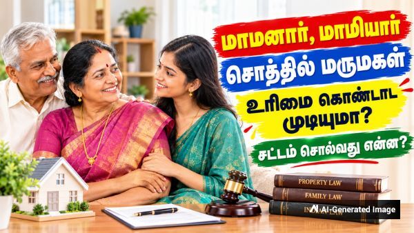 மாமனார், மாமியார் சொத்தில் மருமகள் உரிமை கொண்டாட முடியுமா? கணவரின் சொத்தில் பங்கு உண்டா? சட்டம் சொல்வது என்ன? மாமனார், மாமியார் சொத்தில் மருமகள் உரிமை கொண்டாட முடியுமா? கணவரின் சொத்தில் பங்கு உண்டா? சட்டம் சொல்வது என்ன?