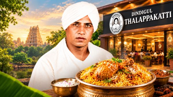 தலப்பாக்கட்டி பிரியாணி: பீடா கடையில் தொடங்கி.. ரூ.1,000 கோடி மதிப்புள்ள நிறுவனத்தை உருவாக்கிய நாகசாமி! தலப்பாக்கட்டி பிரியாணி: பீடா கடையில் தொடங்கி.. ரூ.1,000 கோடி மதிப்புள்ள நிறுவனத்தை உருவாக்கிய நாகசாமி!