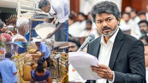 வீடு தேடி வரும் ரேஷன் பொருட்கள்!! விஜய் தலைமையிலான அரசு வெளியிட்ட முக்கிய அறிவிப்பு..!!