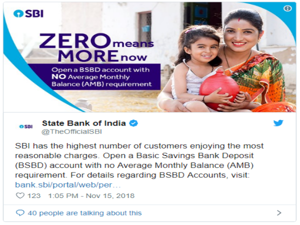 ఎస్బిఐ లో జీరో బ్యాలన్స్ సేవింగ్ అకౌంట్ తెరవడం ఎలాగో తెలుసా? ఎస్బిఐ లో జీరో బ్యాలన్స్ సేవింగ్ అకౌంట్ తెరవడం ఎలాగో తెలుసా?