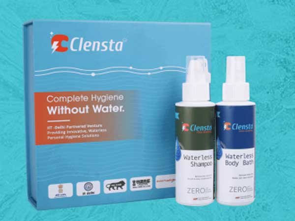  క్లెన్‌స్టాను శరీరంపై స్ప్రే చేసుకొని, రుద్ది, టవల్‌తో తుడుచుకోవాలి