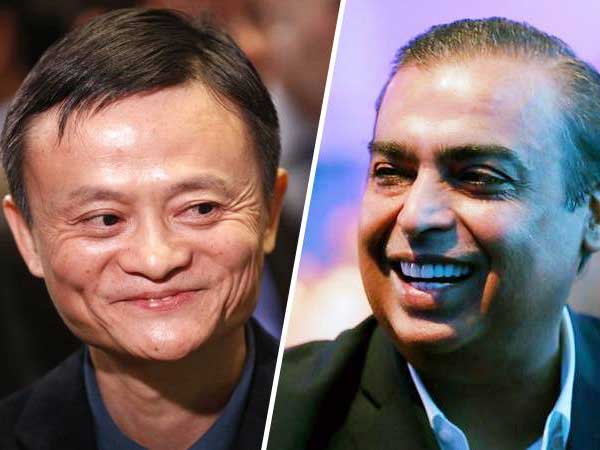 ముఖేష్ 17, జాక్ మా 19