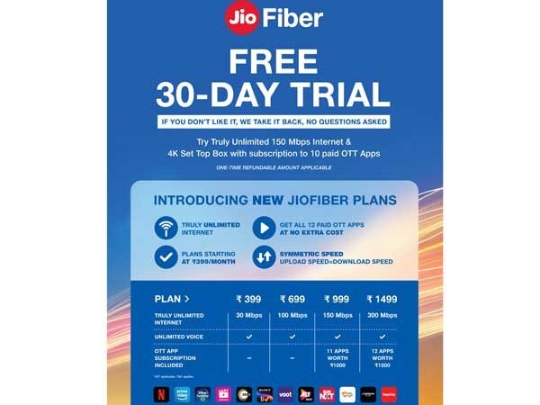 జియో ఫైబర్ కొత్త ప్లాన్స్ ఇవే 