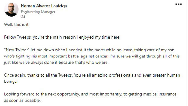 సహోద్యోగులకు మెసేజ్..