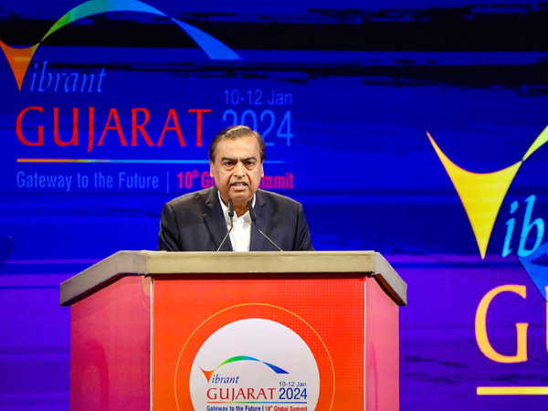 Mukesh ambani announced 5 commitments in Vibrant Gujarat Summit 2024 