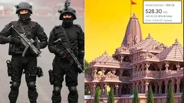 SIS security solutions stock rocking as it selected for ram mandir official pvt security