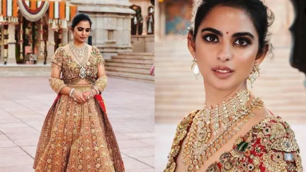 Isha Ambani blouse in Ananth pre wedding went viral