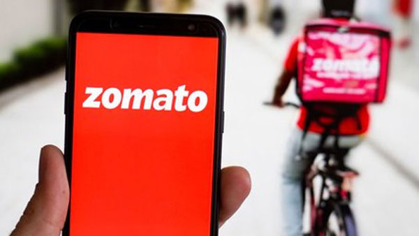 Zomato start a new service for pure vegitarian with green dress and bag Zomato start a new service for pure vegitarian with green dress and bag