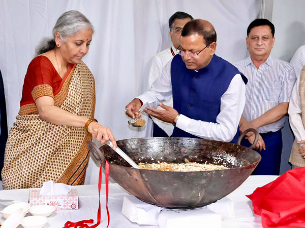 Finance Minister Nirmala Sitharaman participated in the Halwa ceremony held in Delhi on Tuesday