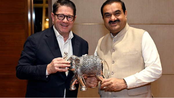 Gautam Adani meets Bombardier CEO Eric Martel for aviation sector partnership MRO defence