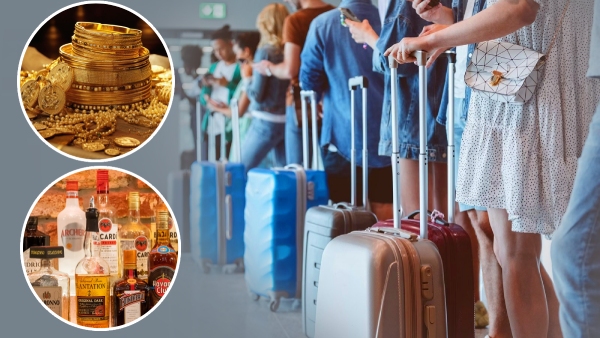 Airport Rules How much cash gold liquor can you carry while traveling in flight