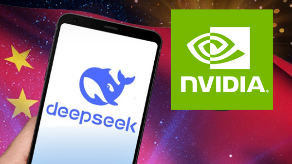 US Chip maket Nvidia lost 600 billion dollar mcap in 1 day with DeepSeek AI