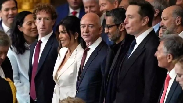 Billionaires present in Trumps Swearing cermony lost billions as wealth wipedout