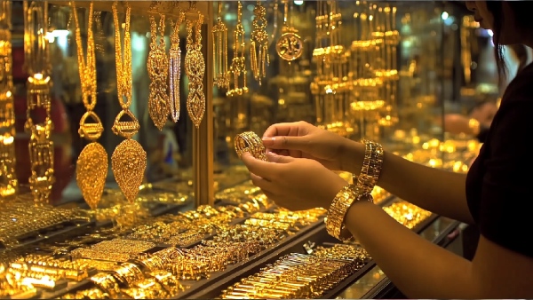 today Gold price jumps rs 49 for 24k 10grams at rs 97 910 silver rises rs1000 trading at rs1 12 000 in ap and telangana