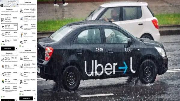 x post viral uber charges Rs1 000 for 12km Bengaluru commuter says humanity is lost during rain