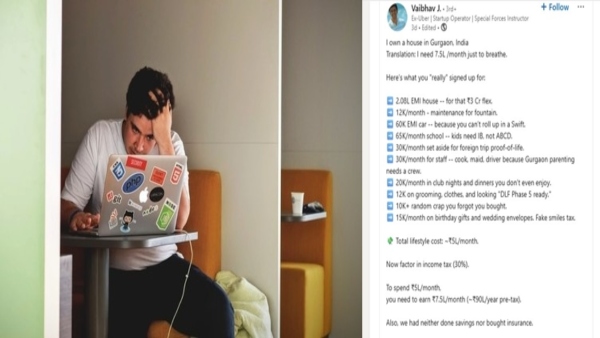 Gurgaon man with 3crore house breaks down brutal cost of luxury living Need 7 5 lakh month just to live