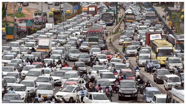 Bengaluru traffic Instagram video airport drop Dubai Priyanka Indrayani viral True Incidents comments humorous trauma new vehicle registration vehicle growth bike taxi ban infrastructure projects urban planning flaws technology capital True Incidents