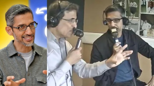 Sundar Pichai commentary Google CEO cricket commentary Harsha Bhogle Sundar Pichai India vs England 5th Test Sundar Pichai cricket fan Sundar Pichai joins commentary box Sundar Pichai Harsha Bhogle Test match IND vs ENG 2025 celebrity in commentary box tech meets cricket Sundar Pichai live cricket India England Test 2025 Sundar Pichai cricket news CEO vs IND vs ENG 5 2025 CEO