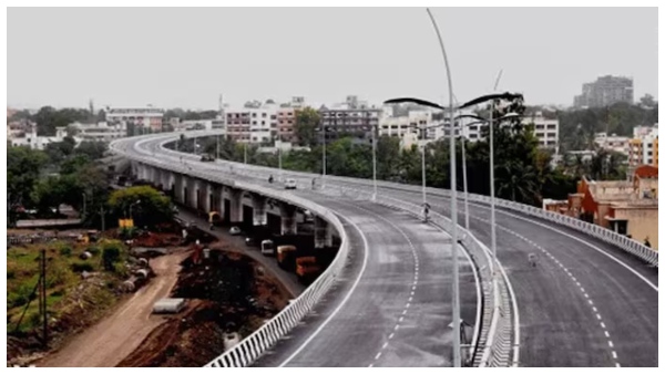 H-CITI GHMC IT - EPC Hyderabad traffic Mehdipatnam-Gachibowli stretch flyovers grade separators H-CITI project GHMC IT corridor signal-free roads EPC construction urban economic growth