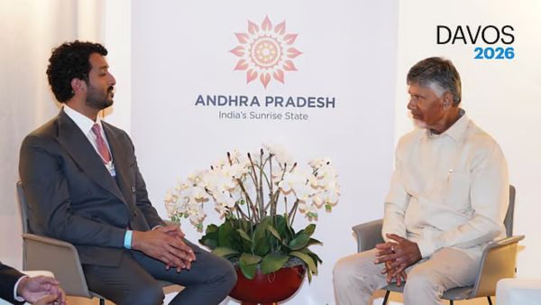 chandrababu naidu meeting uae economy minister davos 2026 ap business investment lulu mall dp world 40 global companies ap economy growth