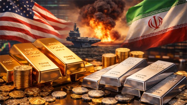 gold price surge gold back over 5100 silver jumps 5 precious metals rally US-Iran tensions impact safe haven assets gold safe haven demand silver price rise gold market volatility geopolitical risk and commodities gold futures silver futures gold record high 2026 precious metals trading news global market precious metals safe haven buying 5 US Iran - 5100 oz amp amp