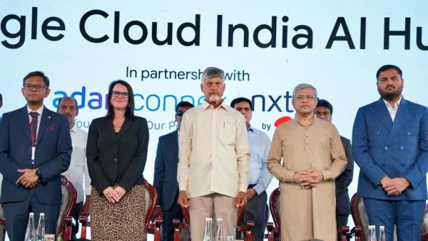 Andhra Pradesh CM Chandrababu Naidu Chandrababu Naidu Google project Google AI data centre Visakhapatnam Google Visakhapatnam investment 1 35 lakh crore Google project Andhra Pradesh Google data centre Vizag AI data centre Google India investment Visakhapatnam tech hub Chandrababu Naidu latest news Andhra Pradesh development news Google mega project India AI data centre Andhra Pradesh Google infrastructure project Vizag latest news 1 35
