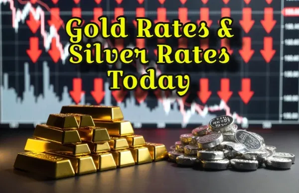Gold price today  Silver price today  Gold rate live  22K Gold price  24K Gold price  Gold price fall