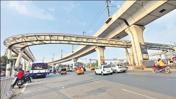 Hyderabad Uppal Ring Road Closed Traffic Diversions Flyover Construction Routes Map 2026