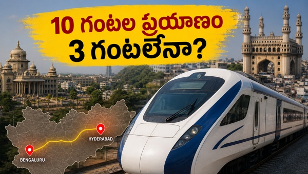Bangalore-Hyderabad Bullet Train Project 2026: Travel Time Reduced to 3 Hours - Latest Updates & Route Details