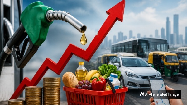 Fuel price hike petrol price today diesel price today fuel inflation petrol diesel rates rising fuel prices crude oil prices grocery price rise cab fare hike transport costs increase fuel price impact inflation in India daily expenses rise fuel cost surge petrol diesel hike effect household budget pressure food delivery charges logistics costs public transport fares taxi fare increase fuel crisis news crude oil market consumer inflation India fuel news cost of living increase
