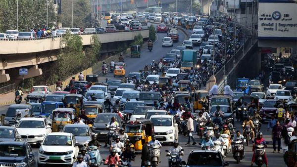 AI-powered platform tracks live traffic across 15 Cyberabad corridors maps congestion in real time