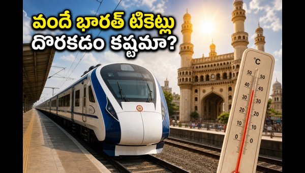 Vande Bharat Express Demand: Telangana Heatwave Causes Massive Rush for AC Trains in May 2026 Vande Bharat Express Demand: Telangana Heatwave Causes Massive Rush for AC Trains in May 2026