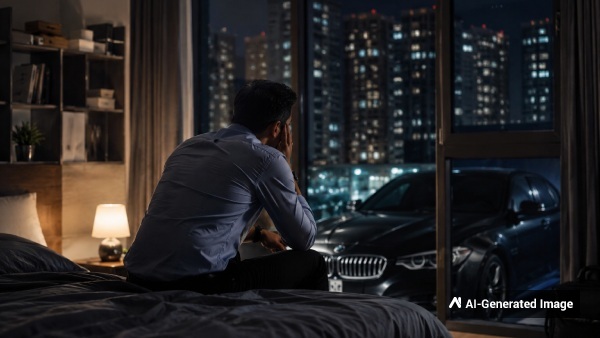 Gurugram man viral post 40 LPA salary BMW owner feels poor financial anxiety middle class crisis urban lifestyle personal finance salary stress Gurgaon news money management cost of living India high income problems wealth anxiety viral Reddit post financial insecurity 40 LPA BMW