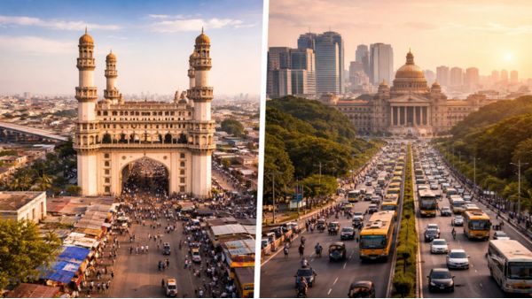 Man compares Hyderabad and Bengaluru infra food and weather after five months