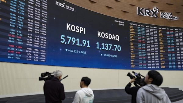 Asian stock markets Asian markets today Kospi Nikkei South Korea stock market Japan stock market stock market crash Asian market crash global sell off stock market news Nikkei falls Kospi crashes investor panic global recession fears tech stocks Asian equities share market news market volatility world markets stock market update