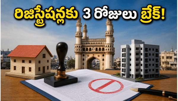 Telangana Property Registration Services Suspended for 3 Days: Important Update for Buyers 2026