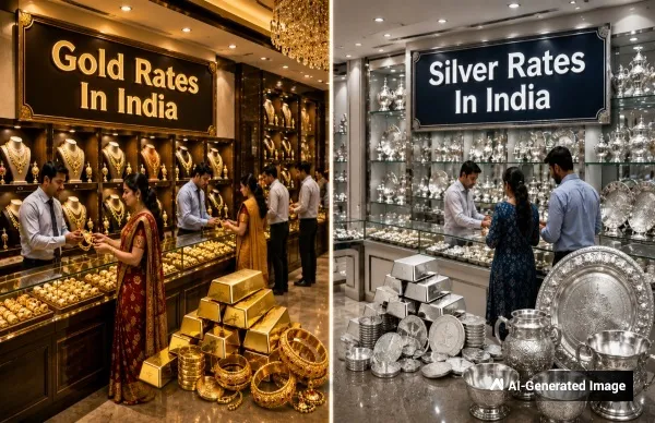gold rates in india  silver rates in india  gold price  silver price  24 carat gold  22 carat gold  18 carat gold  MCX gold  MCX silver  spot gold  spot silver