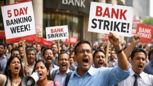 Bank Strike 2026 5 PLI PLI UFBU Bank Employees Protest Bank Strike Bank Strike 2026 Bank Strike Dates 2026 5-Day Work Week Demand PLI Scheme Row