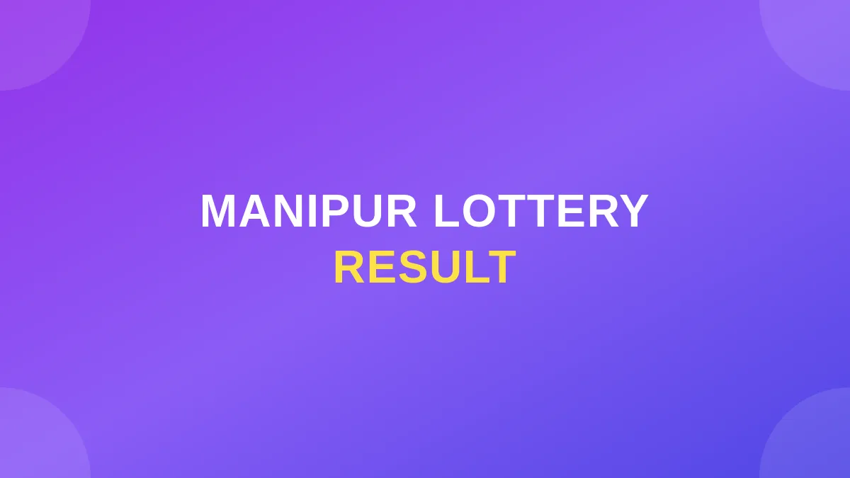 Manipur Lottery Results | Manipur State Lottery Result Today April 28, 2026 
