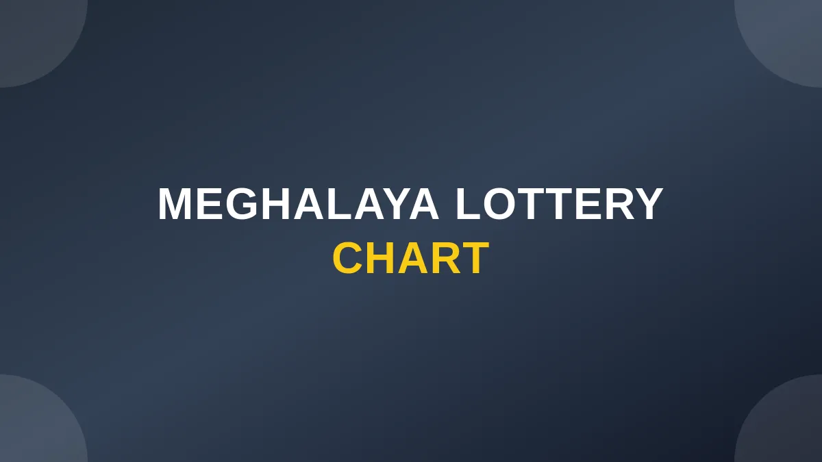 Meghalaya Lottery Chart | Meghalaya State Lottery Result Chart 2026: Yearly, Monthly & Weekly 