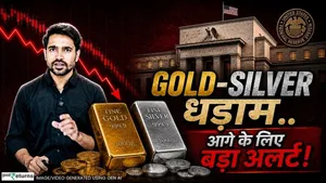 Gold &amp; Silver Slide Sharply as Hawkish Fed Signals Raise Pressure, More Downside Ahead?