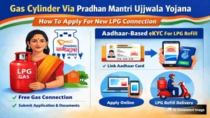 Gas Cylinder Via Ujjwala Yojana How To Apply For New Lpg Connection Aadhaar Face Ekyc For Lpg Refill 1496489.html