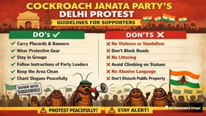 Cockroach Janata Partys Delhi Protest Full List Of Dos And Donts Issued For Supporters 013 1513555.html